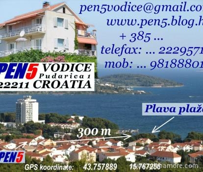 Zasebna namestitev v Vodicah, zasebne nastanitve v mestu Vodice, Hrvaška